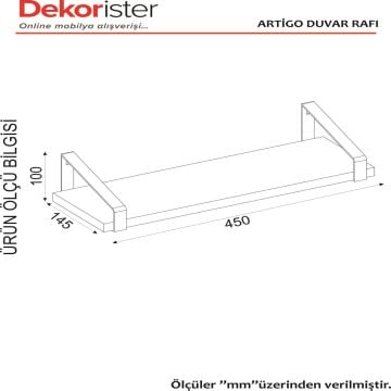 Artigo Duvar Rafı Ceviz