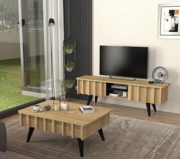 Gemma TV Sehpası Sepet - Siyah