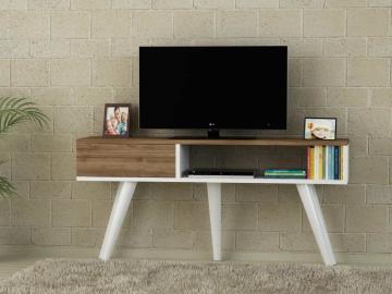 Dekorister Eylül Tv Ünitesi Beyaz-Ceviz