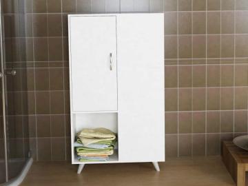 Dekorister Sedef Banyo Dolabı Çok Amaçlı Dolap Beyaz