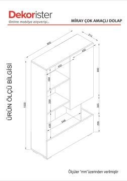 Dekorister Miray Mutfak Dolabı Beyaz