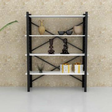 Dekorister Sultan Ferforce Lazer Kesim Metal Kitaplık Beyaz