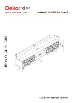Yakamoz Tv Sehpası Ceviz