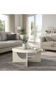 Lemmar Orta Sehpa, Modern Salon ve Oturma Odası Sehpası Kumtaşı