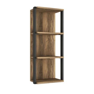 Lost Metal Duvar Rafı Ceviz