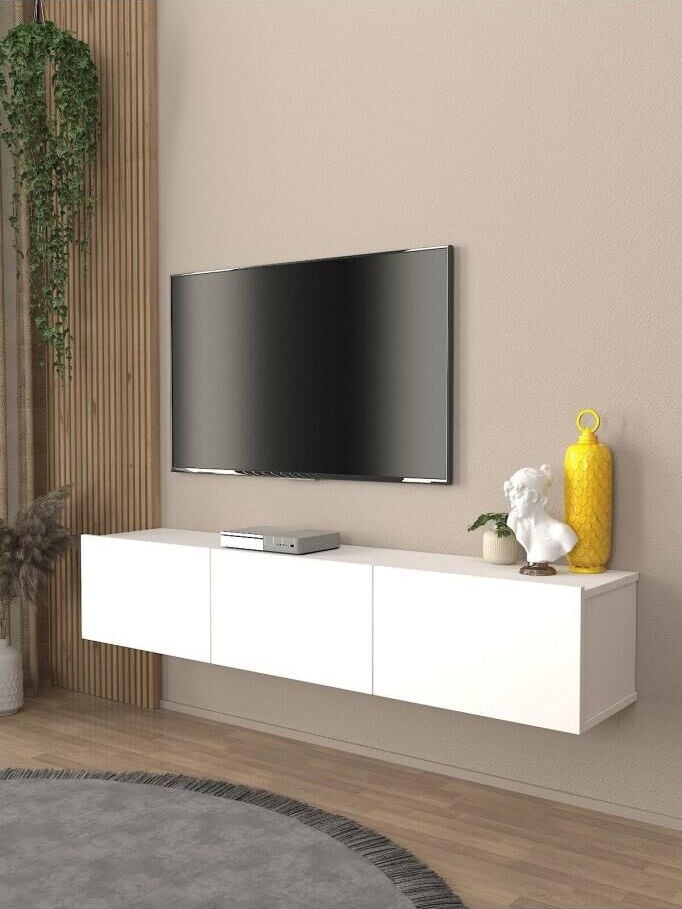 Pergamon TV ünitesi & Sehpası 150 cm Beyaz
