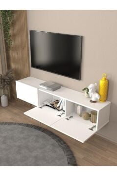 Pergamon TV ünitesi & Sehpası 150 cm Beyaz