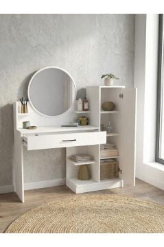 Dorpek Andera Aynalı Makyaj Masası, Çekmeceli Makyaj Masası & Organizeri