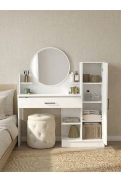 Dorpek Andera Aynalı Makyaj Masası, Çekmeceli Makyaj Masası & Organizeri