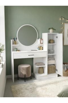 Dorpek Andera Aynalı Makyaj Masası, Çekmeceli Makyaj Masası & Organizeri