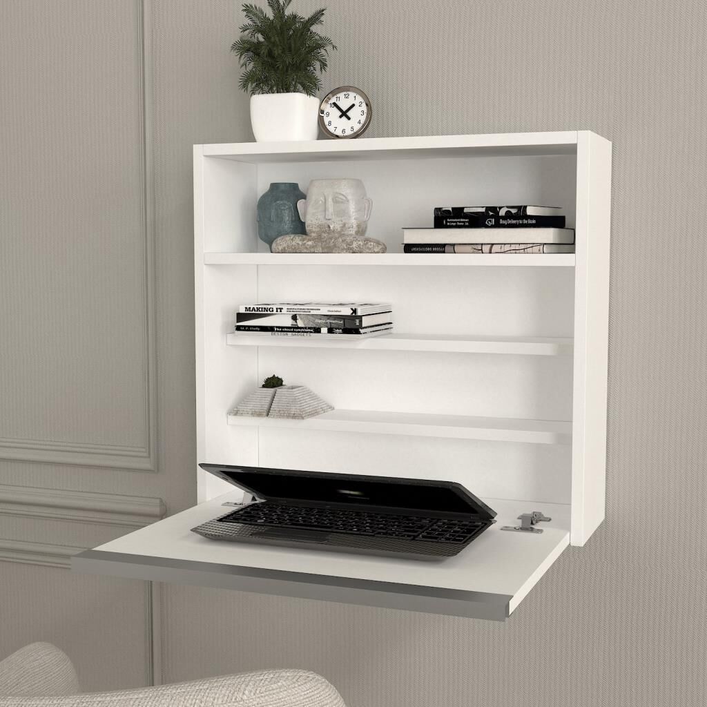 Violin Laptop Çalışma Masası Beyaz