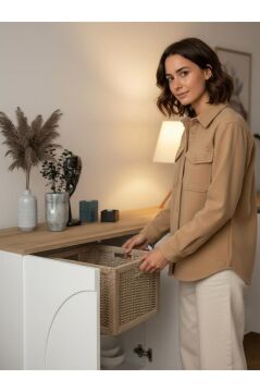 Dorpek Bono Bohem Konsol, TV Ünitesi Konsol & Salon Konsolu 150 cm | Beyaz - Sepet