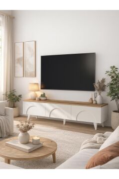 Ayaklı Tv Ünitesi, Bohem Tv Ünitesi 150 cm - Kolay Kurulum Salon Mobilyası | Bono