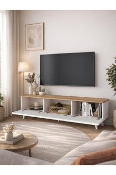 Bono Ayaklı Tv Ünitesi, Bohem Tv Ünitesi 150 cm - Kolay Kurulum Salon Mobilyası