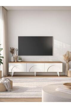 Bono Ayaklı Tv Ünitesi, Bohem Tv Ünitesi 150 cm - Kolay Kurulum Salon Mobilyası