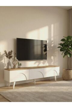 Bono Ayaklı Tv Ünitesi, Bohem Tv Ünitesi 150 cm - Kolay Kurulum Salon Mobilyası