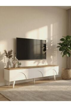 Ayaklı Tv Ünitesi, Bohem Tv Ünitesi 150 cm - Kolay Kurulum Salon Mobilyası | Bono