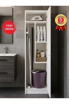Rovi Banyo Dolabı & Kiler Dolabı, Çok Amaçlı Dolap - Ütü Masası Dolabı | Beyaz