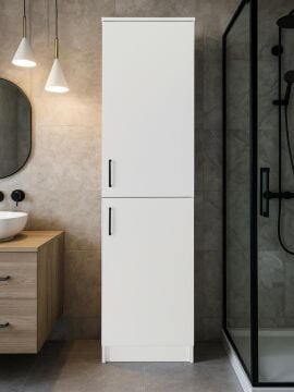 Rovi Banyo Dolabı & Kiler Dolabı, Çok Amaçlı Dolap - Ütü Masası Dolabı | Beyaz