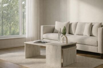 Dorpek Cosmos Ayarlanabilir Modüler İkili Orta Sehpa Traverten