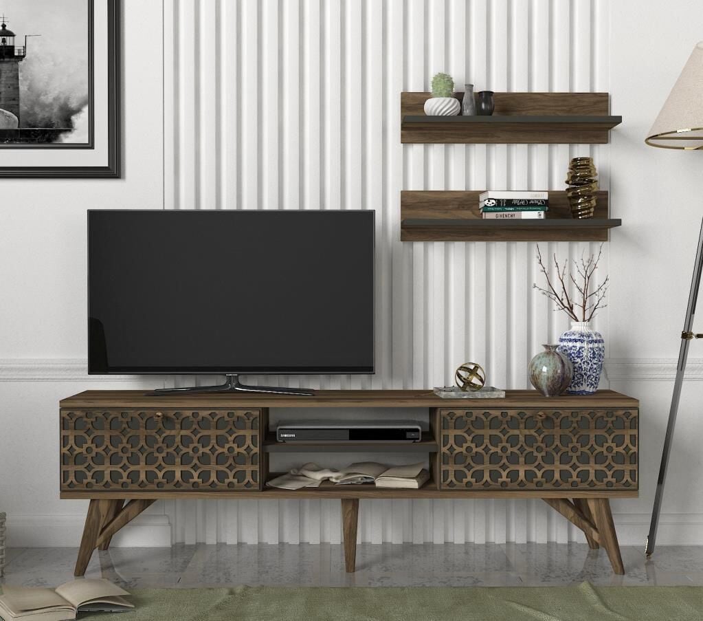 Fina Tv Ünitesi Ceviz - Antrasit