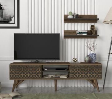 Fina Tv Ünitesi Ceviz - Antrasit