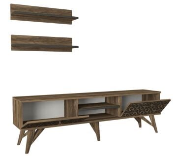 Fina Tv Ünitesi Ceviz - Antrasit