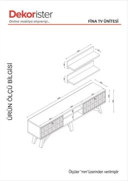 Fina Tv Ünitesi Ceviz - Antrasit