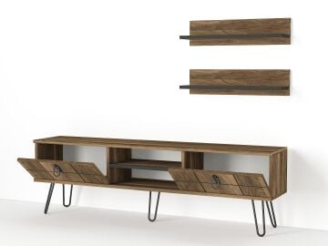 Rialto Demir Ayaklı Tv Ünitesi Ceviz