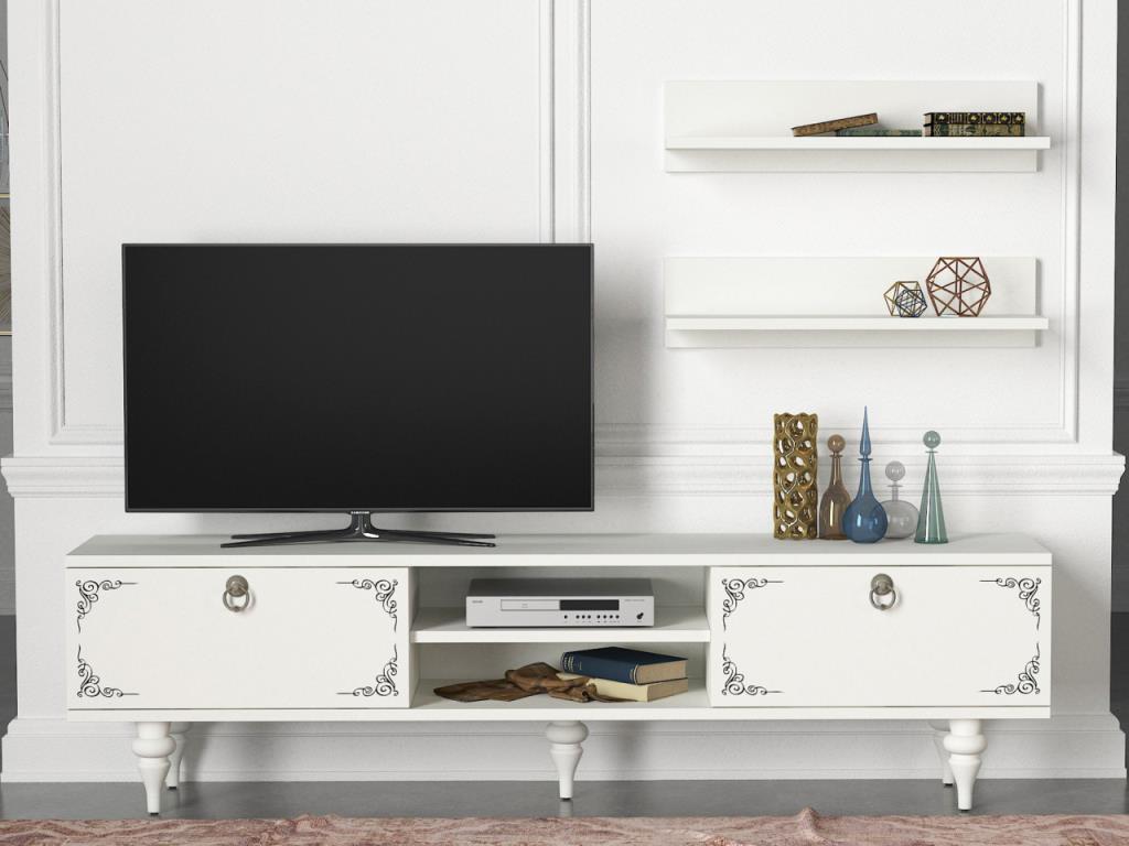 Dekorister Exclusive Country Tv Ünitesi Beyaz