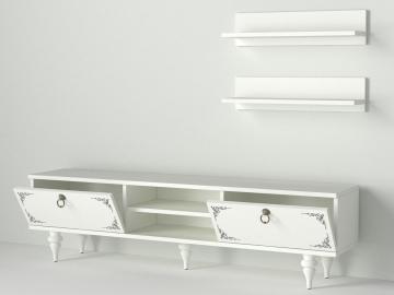 Dekorister Exclusive Country Tv Ünitesi Beyaz