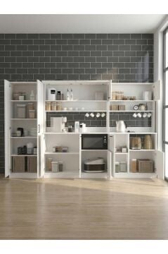 Dorpek Tuco 5 Raflı Kiler Dolabı & Tuco 3 KPK Mutfak Dolabı, Kahve Köşesi & Tuco 2 KPK Çok Amaçlı Dolap