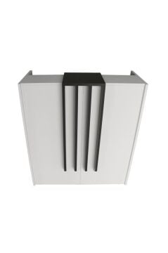 Hola Karşılama Masası Karşılama Bankosu 90 cm Beyaz-Antrasit