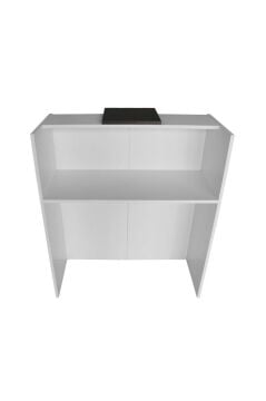 Hola Karşılama Masası Karşılama Bankosu 90 cm Beyaz-Antrasit