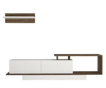 Asos Tv Ünitesi Beyaz-Ceviz