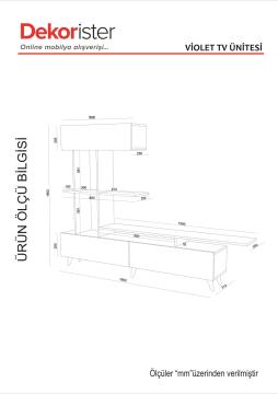 Dekorister Violet Tv Ünitesi Beyaz