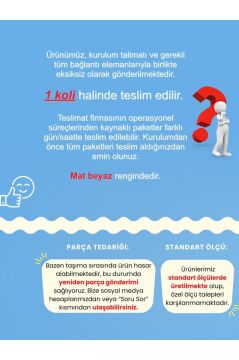 Dorpek Harris Raflı Arka Panelli Çalışma Masası Beyaz