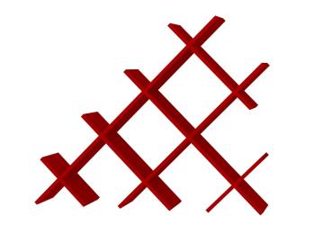 Dekorister Discuss Kitaplık KIRMIZI