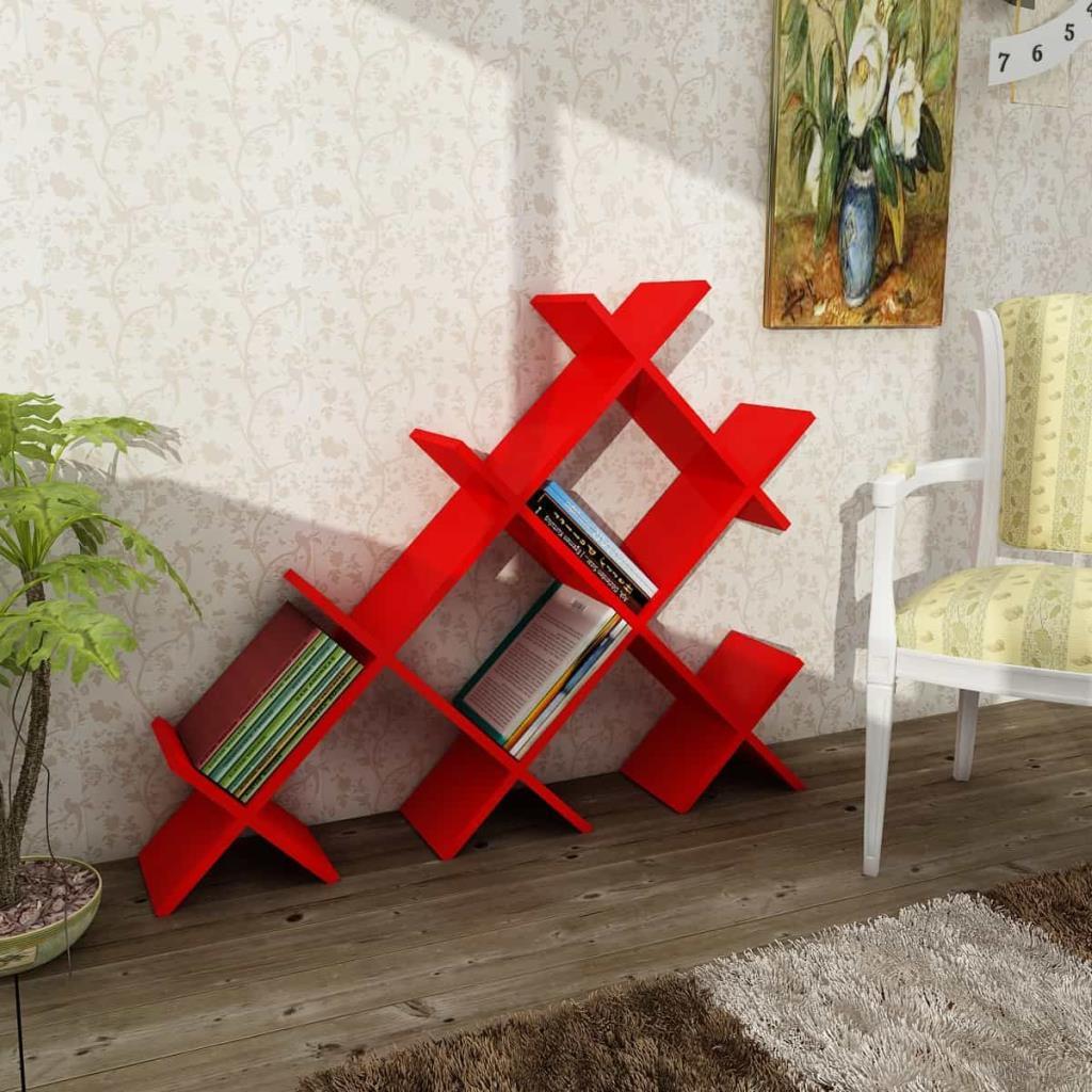 Dekorister Discuss Kitaplık KIRMIZI