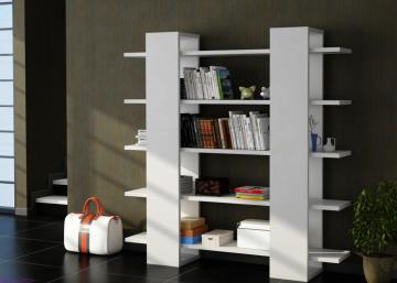 Dekorister Pool Kitaplık Beyaz