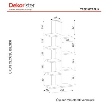Tree Kitaplık Beyaz