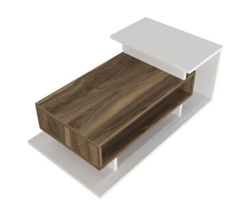 Spring Orta Sehpa Beyaz-Ceviz