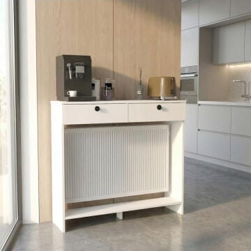 Opelya Petek Üstü Kahve Köşesi Dresuar, Çok Amaçlı Dolap & Antre Salon Mobilyası 110 cm