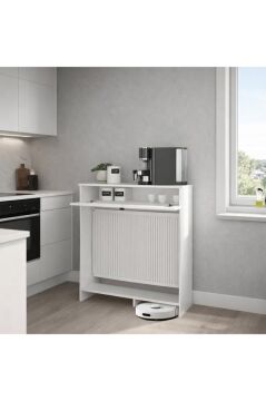 Opelya Petek Üstü Kahve Köşesi Dresuar, Çok Amaçlı Dolap & Antre Salon Mobilyası 90 cm