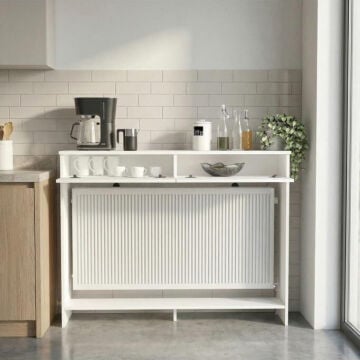 Opelya Petek Üstü Kahve Köşesi Dresuar, Çok Amaçlı Dolap & Antre Salon Mobilyası 130 cm