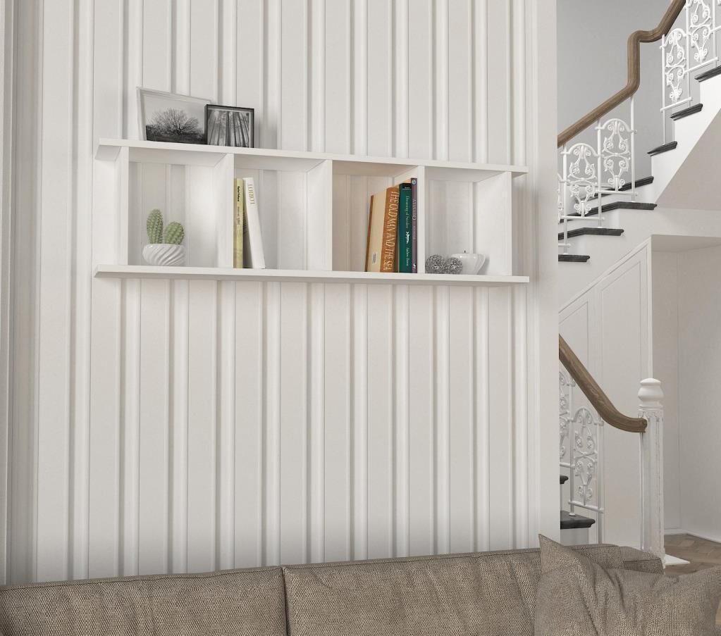 Snow Duvar Rafı Beyaz