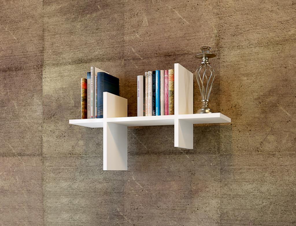 Dekorister Bambi Duvar Rafı Beyaz