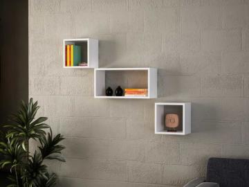 Dekorister Box Kitaplık Beyaz