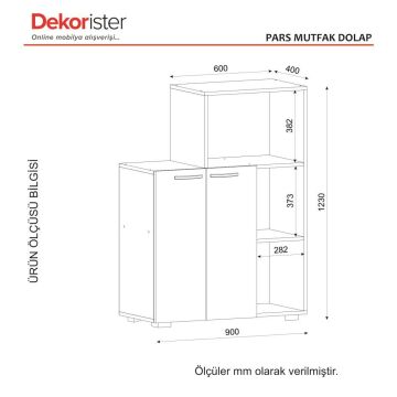 Pars Mutfak Dolabı - Fırın Dolabı Beyaz