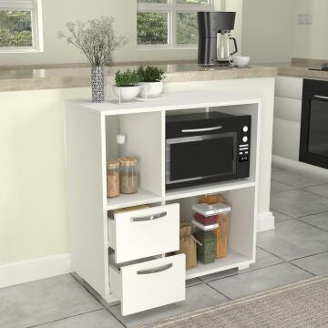 Ece Çok Amaçlı Dolap - Mutfak Dolabı Beyaz